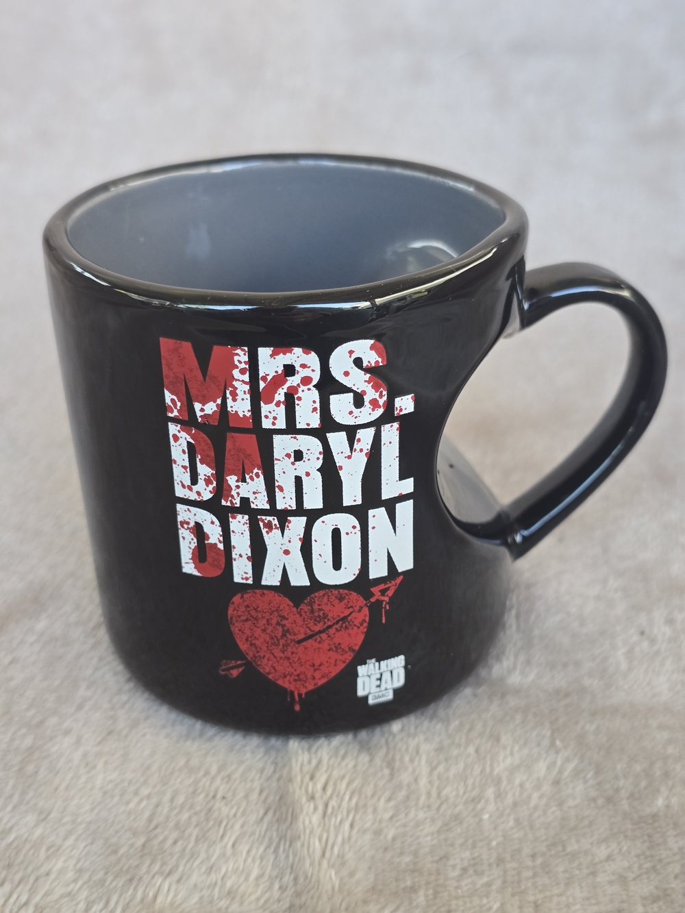 Mrs. Daryl Dixon Black Ceramic Coffee Mug